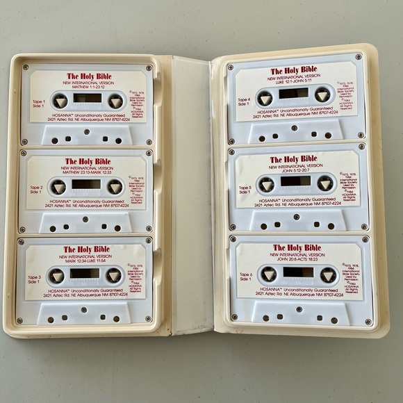 The Bible on Cassette IV Hosanna New International Version New Testament 12 Tape - Picture 5 of 8